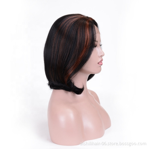 High quality lace front wigs black fluffy synthetic wigs lace frontal wig natural straight and natural wave for fashion women